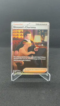 Giovanni’s Charisma 207/165 - SAR - SV 151 - Pokemon TCG - Full Art Trainer Card - Image 1