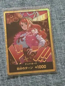 DON!! Nami GOLD EB03 Japanese ONE PIECE Card Heroines Edition NM - Image 1