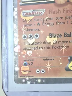 Pokemon TCG Flareon EX Holo Full Art Ultra Rare Card RC6/RC32 NEAR MINT *** - Image 4