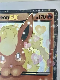 Pokemon TCG Flareon EX Holo Full Art Ultra Rare Card RC6/RC32 NEAR MINT *** - Image 5