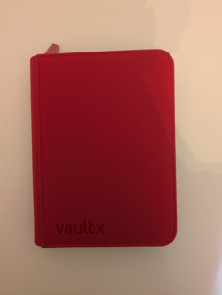 Vault X Fire Red 4-Pocket Exo-Tec Zip Binder - 160 Cards - Image 1