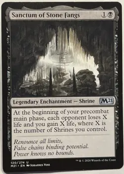 MTG Sanctum of Stone Fangs-Core Set 2021 NM-M - Image 1