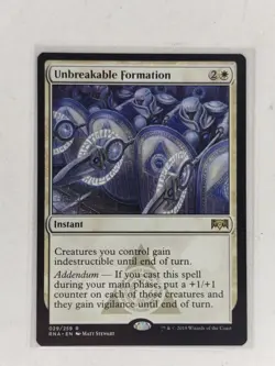 Unbreakable Formation - Ravnica Allegiance (RNA) MTG Magic the Gathering - NM+ - Image 1