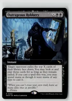 MTG Murders At Karlov Manor Outrageous Robbery (Extended Art) x1 NM Rare - Image 1