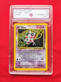 Mr. Mime 1999 Jungle 6/64 Holo Pokemon Card | Excellent Condition | Protected - Image 1