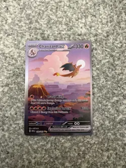 Pokemon Charizard EX 199/165 Holo Ungraded Near Mint Condition SV 151 - Image 1