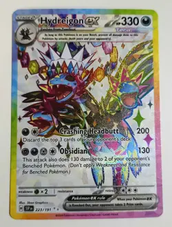 Hydreigon ex - #223/191 - Pokemon TCG Surging Sparks Ultra Rare NM - Image 1