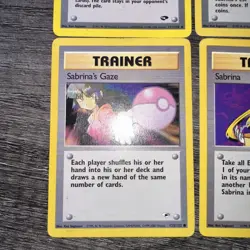 Sabrina's lot of 7 Gym Heroes Trainer Pokemon Card with Basic Pokemon - Image 3