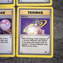 Sabrina's lot of 7 Gym Heroes Trainer Pokemon Card with Basic Pokemon - Image 4