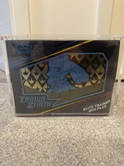Pokemon TCG Crown Zenith Pokemon Center Elite Trainer Box Plus with acrylic case - Image 1