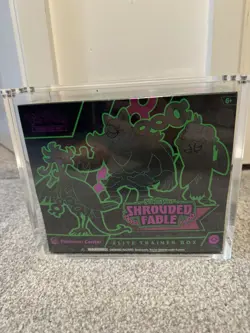 Pokemon TCG Shrouded Fable ETB Pokemon Center Sealed with acrylic case - Image 1