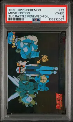 1999 TOPPS POKEMON THE MOVIE EDT THE BATTLE RENEWED-FOIL #32 MOVIE EDITION PSA 4 - Image 1