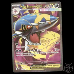 Mega Sharpedo ex 113/094 ME02: Phantasmal Flames NM Pokemon - Image 1