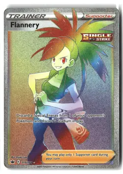 Flannery ⭐ 215/198 Holo Rare Rainbow Chilling Reign 2021 Pokemon NM/LP - Image 1