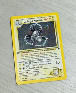 Pokemon Gym Heroes - Lt. Surge's Magneton 008/132 - First Edition- Holo - Image 2