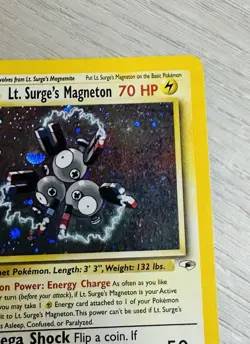 Pokemon Gym Heroes - Lt. Surge's Magneton 008/132 - First Edition- Holo - Image 3