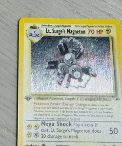 Pokemon Gym Heroes - Lt. Surge's Magneton 008/132 - First Edition- Holo - Image 4