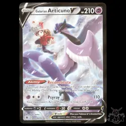 Galarian Articuno V TG16/TG30 SWSH10: Astral Radiance Trainer Gallery NM Pokemon - Image 1