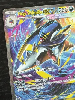 Pokemon Mega Sharpedo EX Illustration Rare Holo 127/094 Phantasmal Flames NM - Image 5