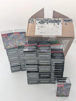 Lot of (24) Pokemon Mega Evolution Phantasmal Flames Booster Bundle Boxes Sealed - Image 1