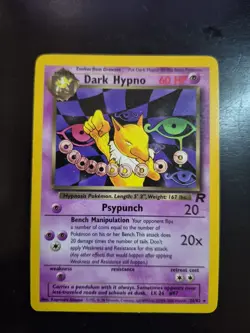 Pokemon Card - Dark Hypno Team Rocket 26/82 Non Holo Rare WOTC Vintage - NM - Image 1