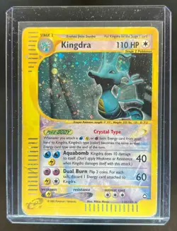 2003 Pokemon Aquapolis Kingdra Crystal Holo #148/147 - Image 1