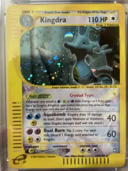 Pokemon ~ Aquapolis ~ Kingdra 148/147 ~ Crystal Holo Secret Rare ~ CGC 9 ~ Mint - Image 2