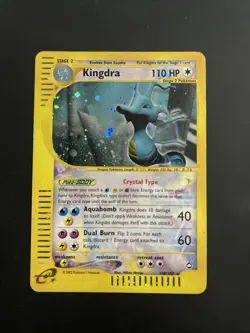 Kingdra Crystal 148/147 Aquapolis Holo Secret Rare Pokemon TCG - Image 1