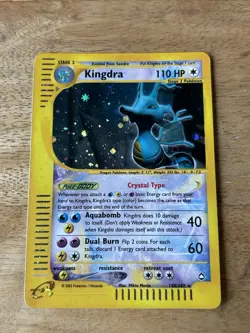 Kingdra Aquapolis Holo Secret Rare Crystal Card 148/147 - Image 1