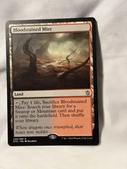 MTG Bloodstained Mire Khans of Tarkir Regular - Image 2