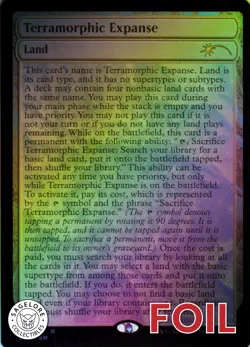 MTG Terramorphic Expanse (585) | NM Foil | Secret Lair The Full-Text Lands {SLD} - Image 1