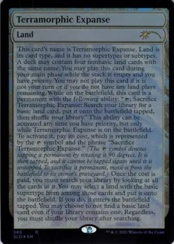 MTG Terramorphic Expanse (585) | NM Foil | Secret Lair The Full-Text Lands {SLD} - Image 2