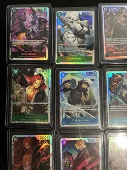 One Piece LOT 12 Cards ALL SR and ALL IN TOP LOADERS - Image 2