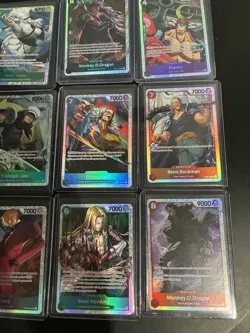 One Piece LOT 12 Cards ALL SR and ALL IN TOP LOADERS - Image 5