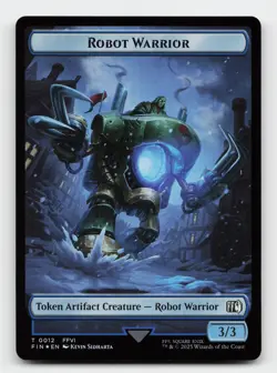 Sephiroth, One-Winged Angel / Robot Warrior Emblem Final Fantasy MTG Card - Image 2