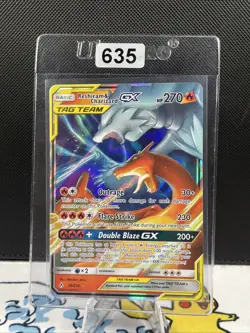 Pokemon TCG Reshiram & Charizard GX Holo Card 20/214 Unbroken Bonds (635) - Image 1