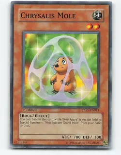 Chrysalis Mole #TAEV-EN011 1st Edition Yugioh Card - Image 1