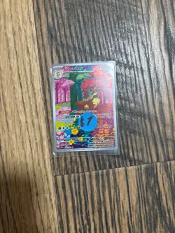 pokemon card Sawsbuck stage 1 full rainbow art health 130 in clear sleeve - Image 3