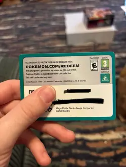 Pokemon Mega Battle Deck - Mega Gengar Ex TCG Code Card Ready to Redeem - Image 1