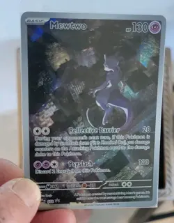SEALED Mewtwo Black Star Promo Card UPC SV 052 Pokemon 151 NM 2 - Image 2
