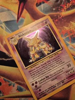 Alakazam Holo Rare Pokemon Card, Base Set, 1/102 - Image 3