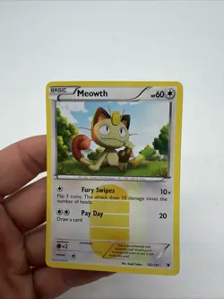 Pokemon Meowth Holo Secret Rare Black White Noble Victories Card 102/101 Pokemon - Image 3