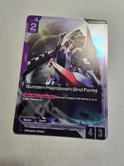 Gundam Hajiroboshi (2nd Form) Gundam Card Game . Steel Requiem Rare GD03-055 - Image 1