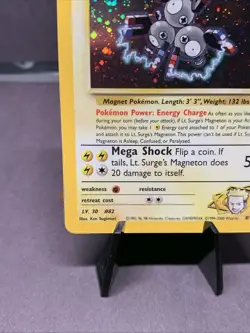 Pokemon TCG Lt. Surge's Magneton 8/132 Gym Heroes Unlimited Holo Rare NM WOTC - Image 5