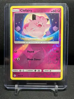 Clefairy 39/68 Reverse Holo Pokemon 2019 Hidden Fates LP - Image 1