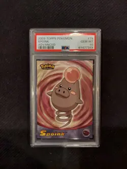 PSA 10 Spoink Topps Pokemon Advanced - Image 1