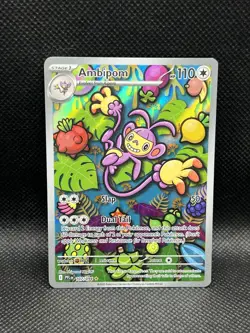 Ambipom 107/094 IR Phantasmal Flames Me02 ILLUSTRATION RARE HOLO Pokemon English - Image 1
