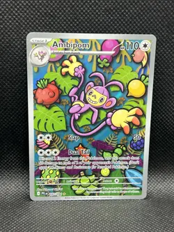 Ambipom 107/094 IR Phantasmal Flames Me02 ILLUSTRATION RARE HOLO Pokemon English - Image 3