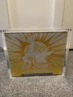 Pokemon Centre Brilliant Stars Elite Trainer Box with acrylic case -sealed - Image 1
