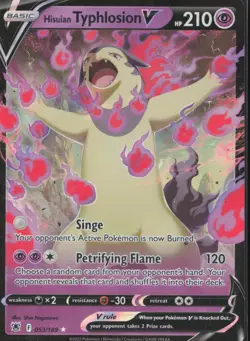 Pokemon TCG - Hisuian Typhlosion V - SWSH10: Astral Radiance (SWSH10) (92) - Image 1